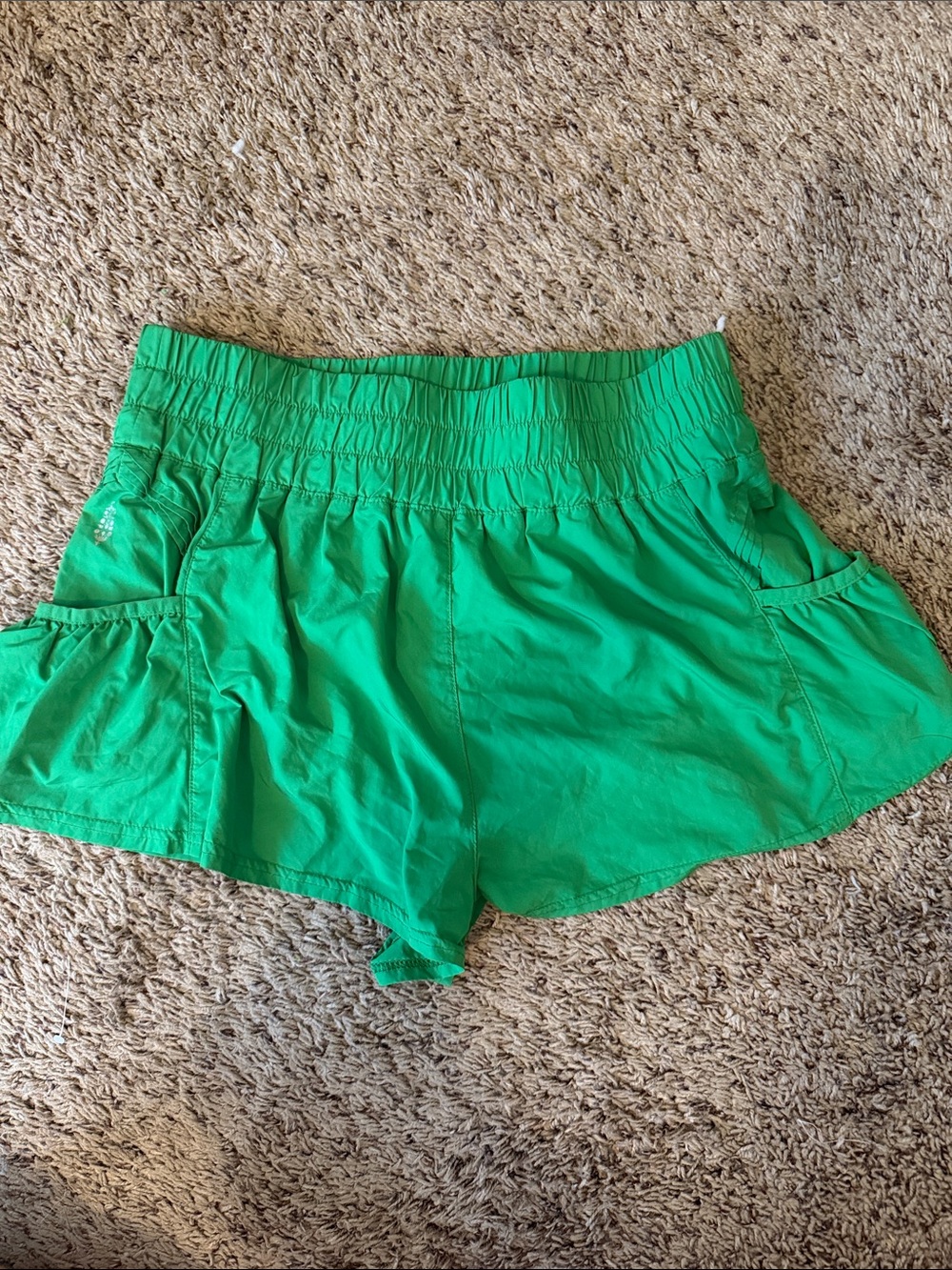 FP Movement by Free People Bright Green Athletic Shorts